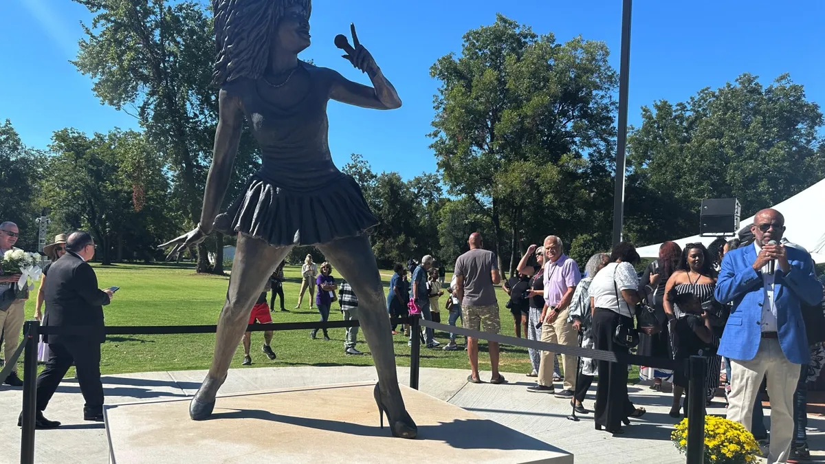 Tina Turner Honored with 10-Foot Statue in Her Hometown of Brownsville, Tennessee