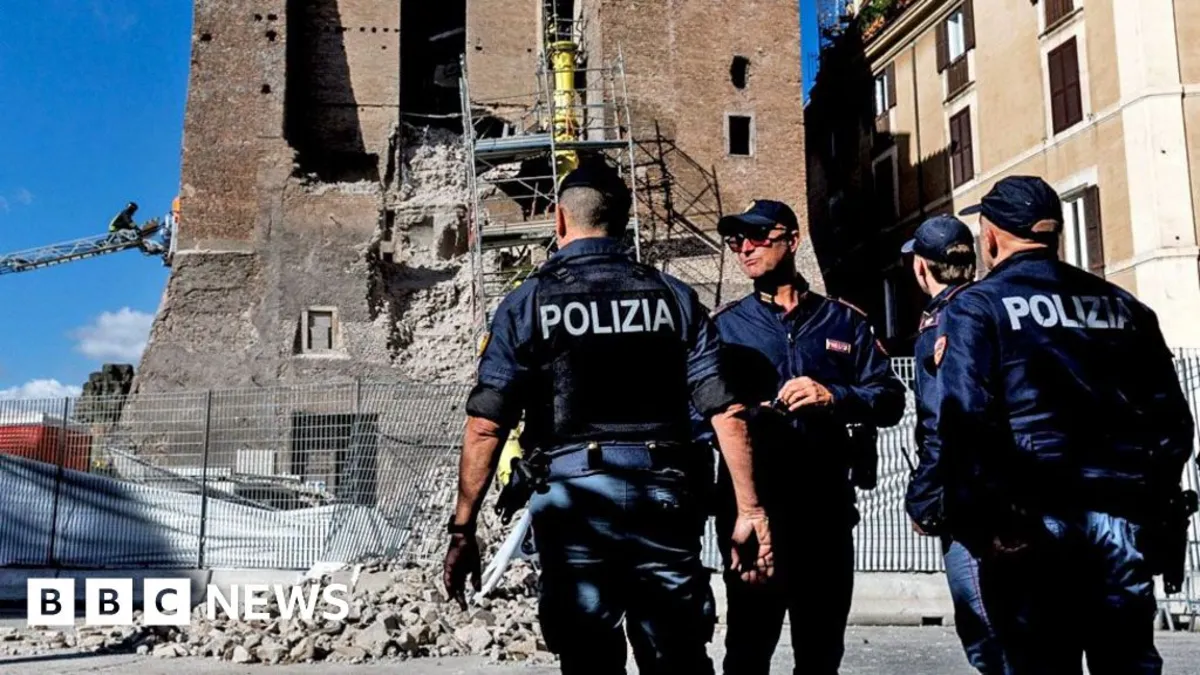 Tragic Collapse of Medieval Tower in Rome Claims Life of Worker