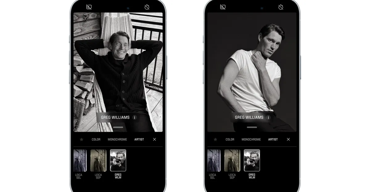 Transform Your iPhone Photos with Leica's New 'Artist Looks' Filter Featuring Greg Williams