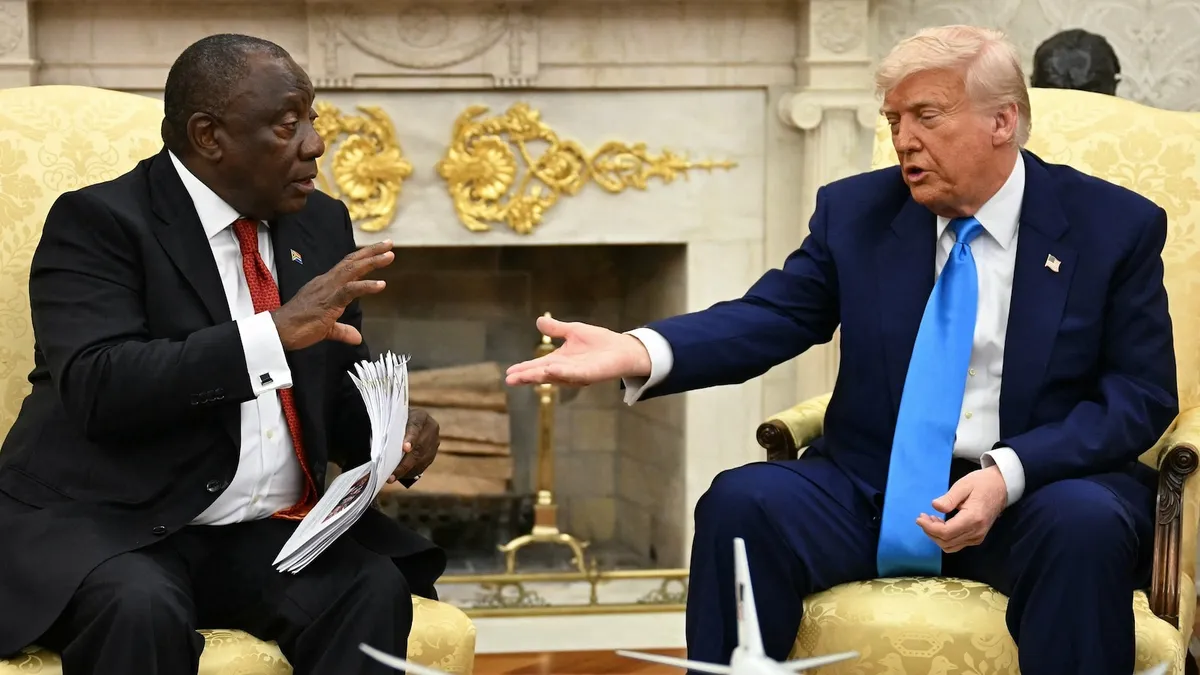 Trump and Ramaphosa Clash Over 'Genocide' Claims in Tense White House Meeting