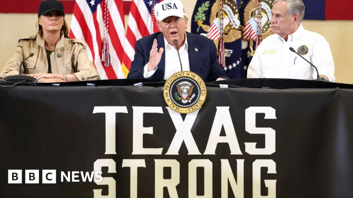Trump Visits Flood-Ravaged Texas: A Promise of Support and Recovery