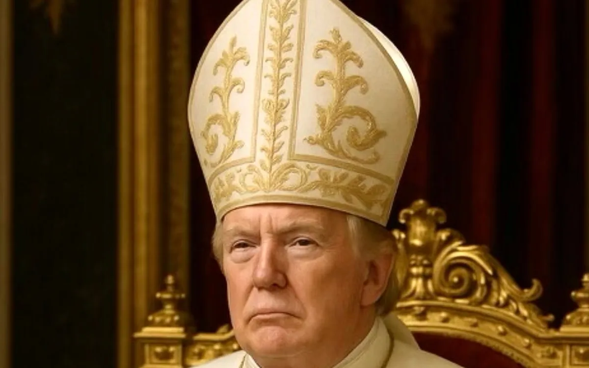 Trump's Controversial AI Image in Papal Garb Sparks Outrage