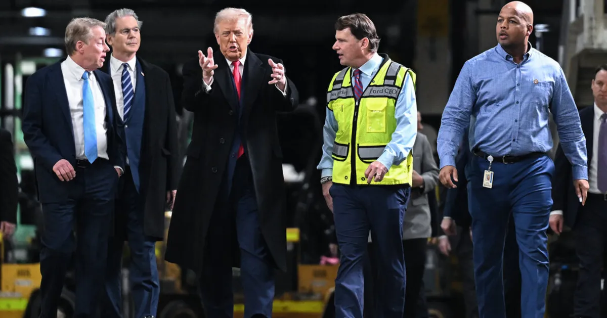 Trump's Controversial Gesture: A Ford Factory Incident That Shook Michigan