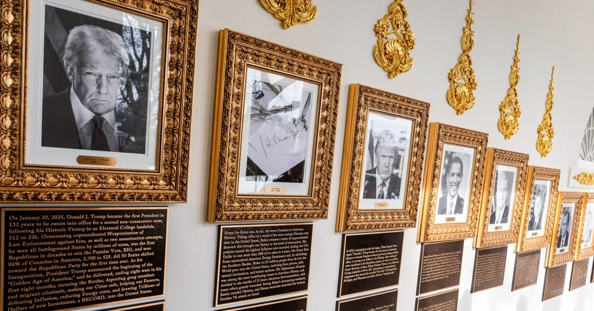 Trump's Controversial Plaques: A Historical Rewrite at the White House