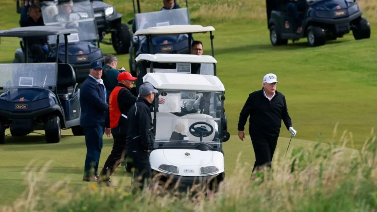 Trump's Scottish Golf Trip: A Business Venture in Disguise?