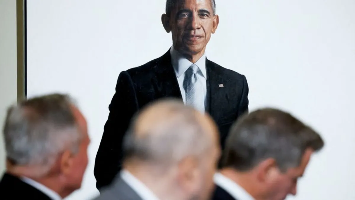 Trump's Subtle Snub: Obama Portrait Moved to Shadows in the White House