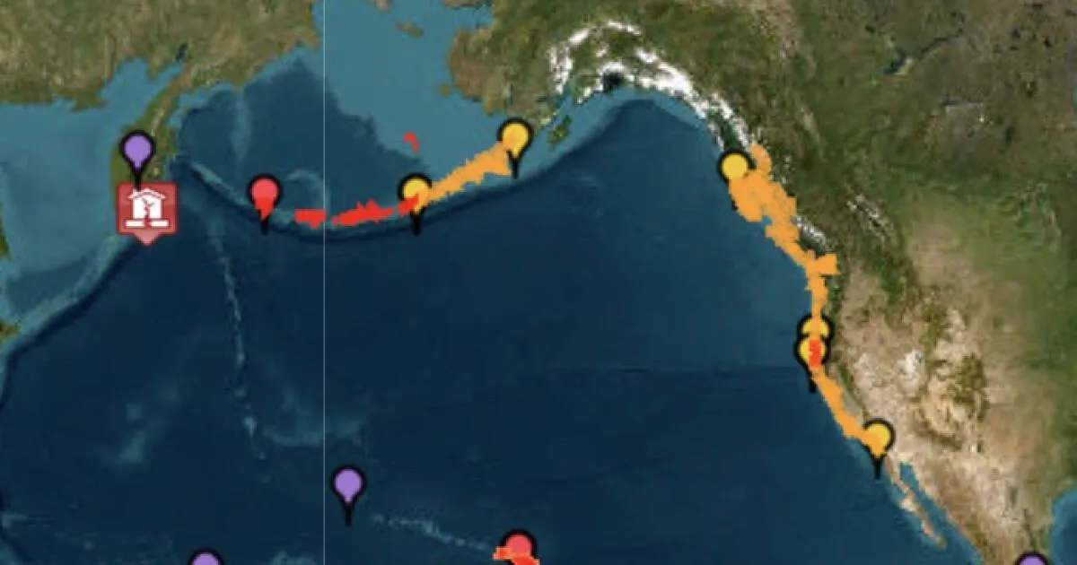 Tsunami Warning Issued for California's North Coast: Residents Urged to Evacuate