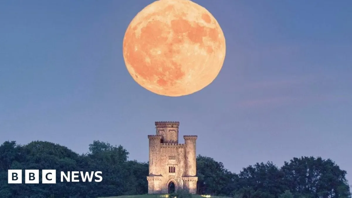 Wales Awestruck by Rare Strawberry Moon: A Stunning Celestial Event