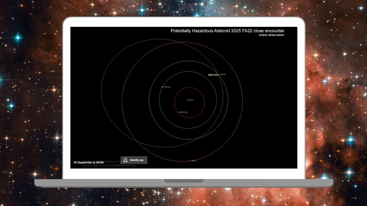Watch the Asteroid 2025 FA22 Flyby: A Safe Spectacle on September 18