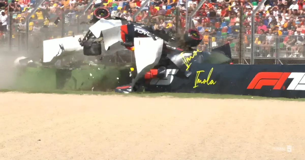 Yuki Tsunoda Survives Terrifying Emilia Romagna Grand Prix Crash